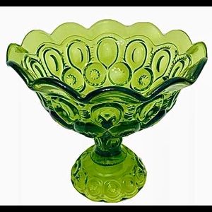 🌙⭐️🟢Vintage LE Smith Moon & Stars Pedestal Bowl